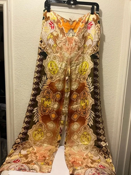 NWOT Alexis Geneve Paisley Pants Size XL $395 Retail. Brand New - Picture 4 of 12